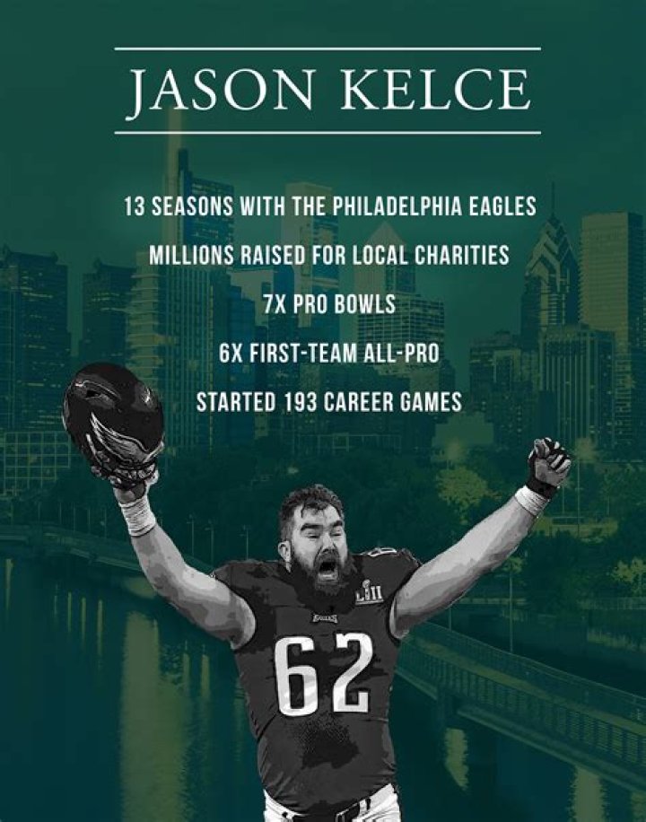 JaJason Kelce: Career stats, height, weight, family, college, teams, salary, net worth