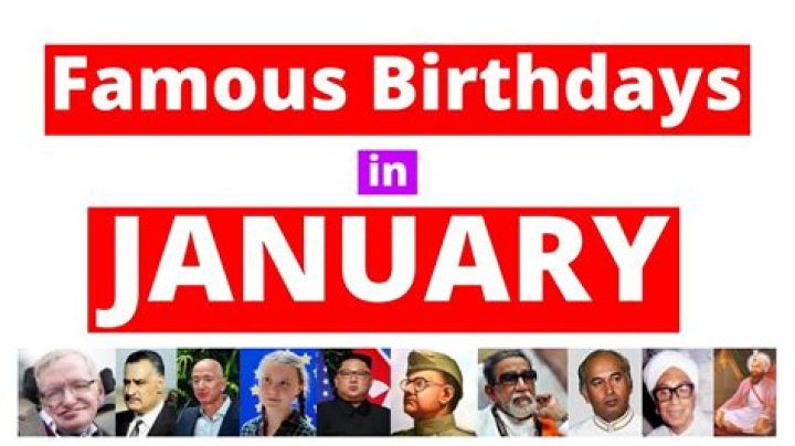 January 19 Birthdays Of Famous People 
