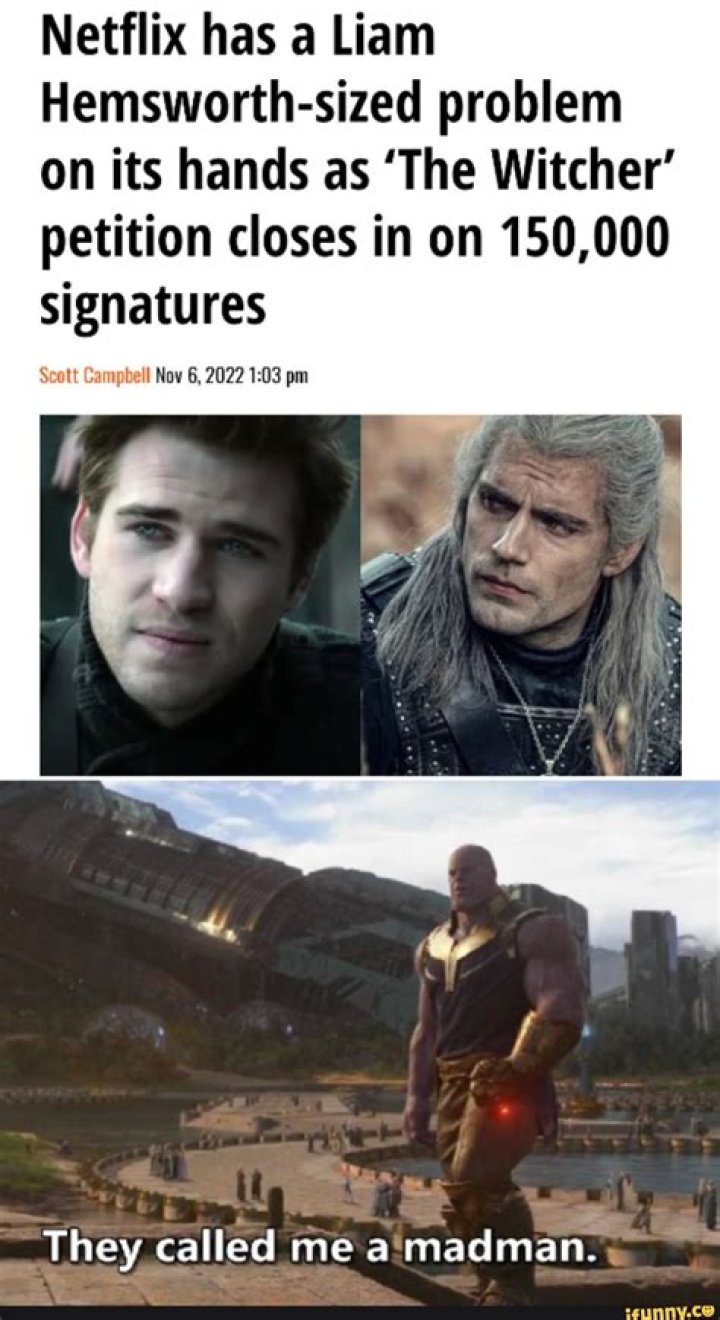 Netflix has a Liam Hemsworth-sized problem on its hands as ‘The Witcher’ petition closes in on 150,000 signatures