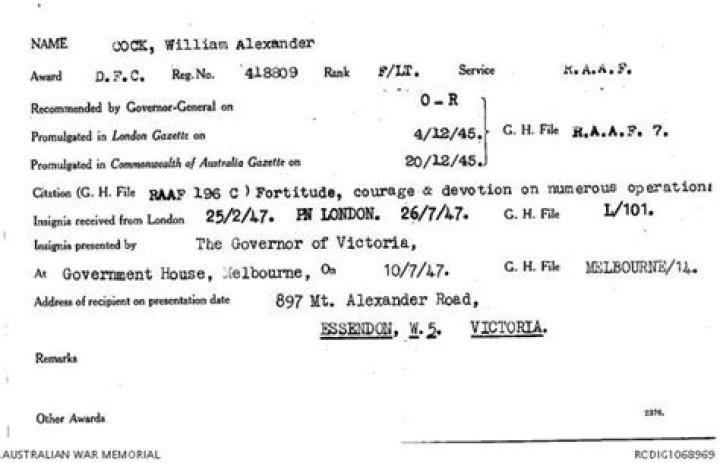 William Alexander Cock, Hazel Cock
